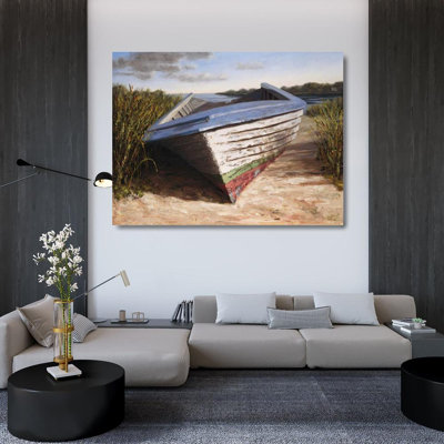 «Longshore Tides Soderlund, Karl», reproduction d'art sur toile tendue: Montauk Skiff S1058D