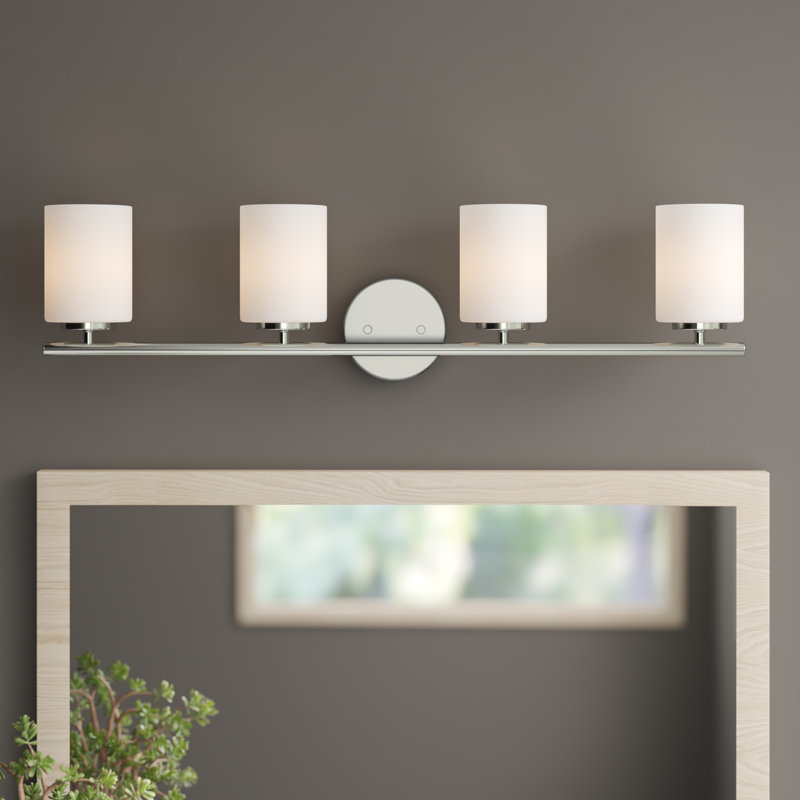Steelville 4 - Light Dimmable Vanity Light, Brushed Nickel
