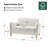 Terren 50.5" W Linen Upholstered Loveseat -266205690