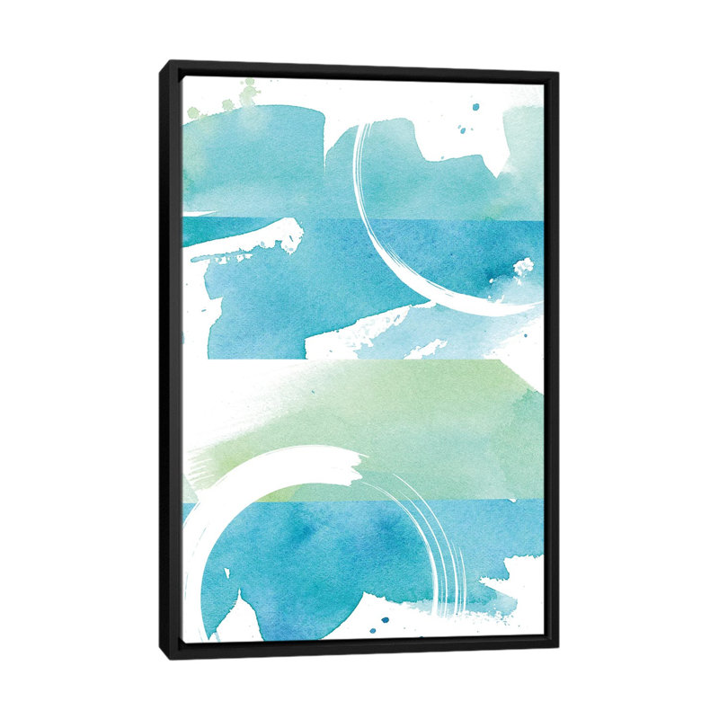 «Coastal Feel III», impression sur toile, H 26 po x l 18 po x P 1,5 po, Toile encadrée noire, Pas de tapis