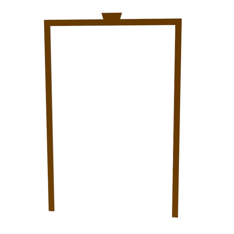 Fixturedisplays® Pre-Order Only 68.4 X 97.8 X 0.75" Double Door Front Door Entry Door Rectangular Wood Door 15912-Inside Trim
