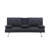 Leather Office Double Folding Sofa Bed With Matching Coffee Table, Multifunctional Design