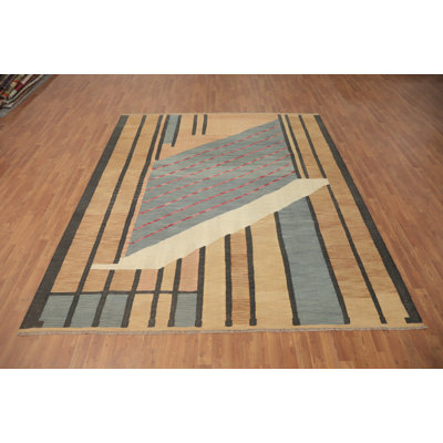 Tribal Wool Kilim Handwoven Area Rug 9x10