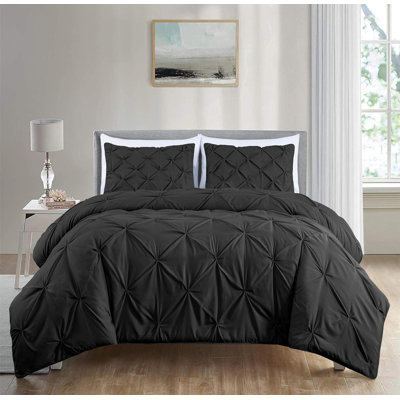 Berlin Pintuck Microfiber 3-Piece Comforter Set