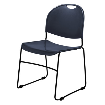 Chaise empilable ultra compacte Basics by NPS® Series 850, noire