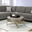 Table basse Weyton brun clair et champagne