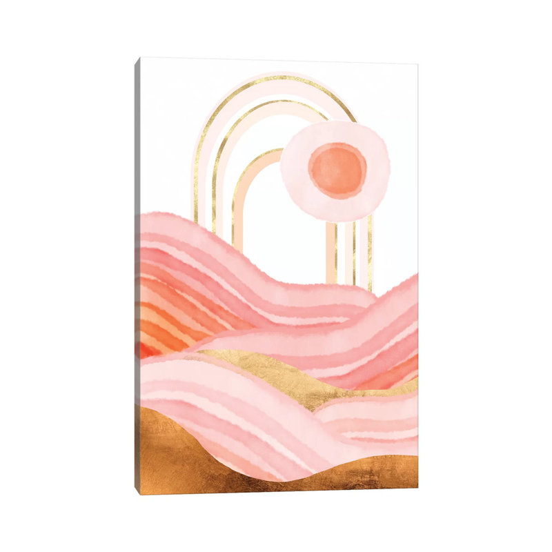 «Late Summer Sunset», reproduction d'impression, Pas de tapis, Toile tendue, H 12 po x l 8 po x P 0,75 po