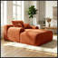 Chaise longue avec accoudoirs larges et coussins décoratifs-131221016