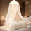 Auvent de lit avec lumières, auvent de lit avec étoiles lumineuses, rideaux de lit à baldaquin pour lit simple à très grand