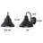 9.25" H Dimmable Matte Black Outdoor Barn Light 