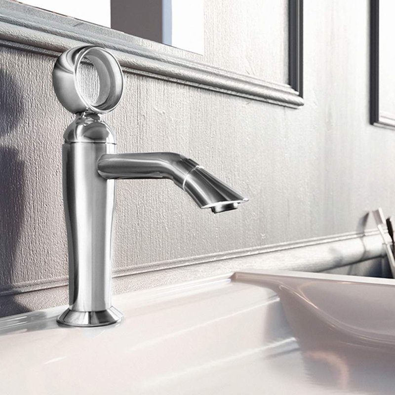 Opera Single-handle Bathroom Faucet with Drain Assembly, Polished Chrome