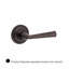 Federal Passage Door Lever with Traditional Round Rose-22084103-22084118