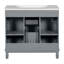36'' Bathroom Vanity with Top Sink, Grey Mirror Cabinet