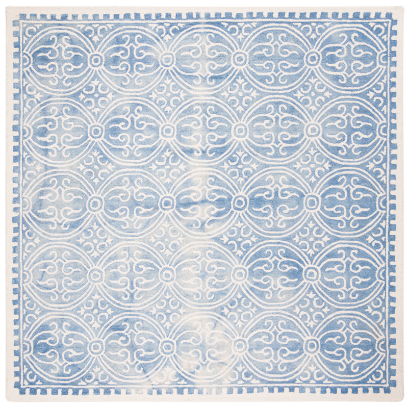 Tapis oriental en laine / coton / latex touffeté à la main Oakton, Carré 7 pi