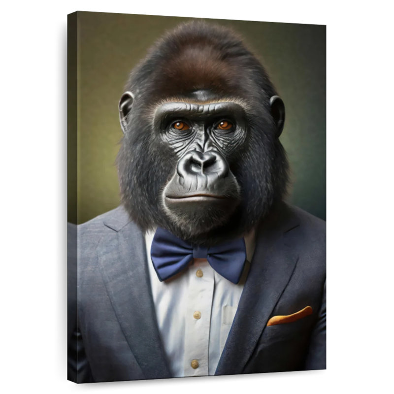 Brampt A Gorilla Portrait, 39" H x 26" W