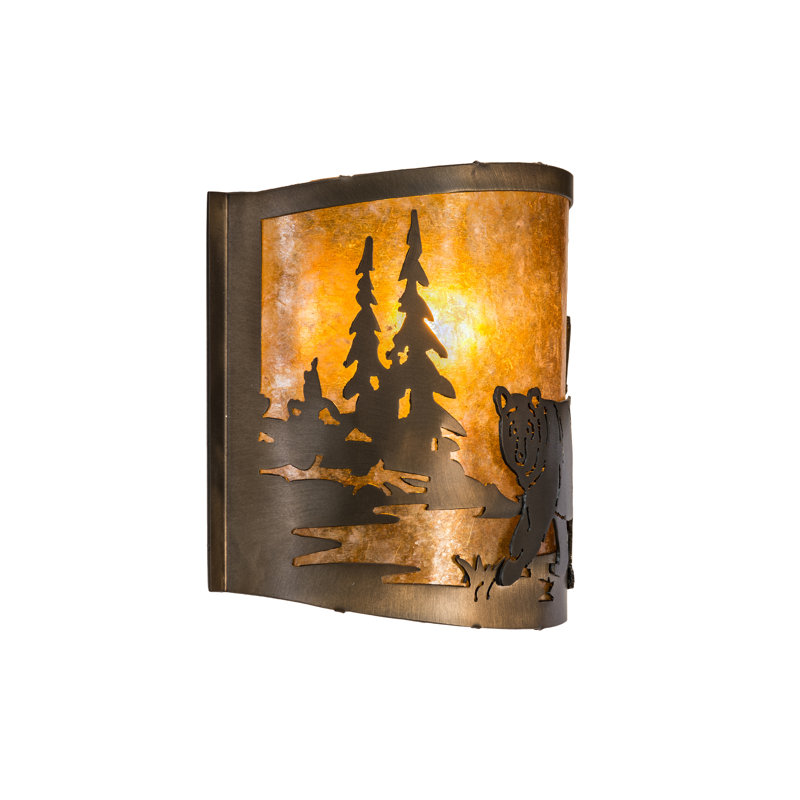 Ophelia Steel Flush Mounted Sconce