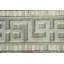 Élégant tapis beige avec bordure grecque pour maisons modernes 5 x 8 po