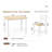 3-Piece Dining Set For Small Space, Modern Kitchen Table And 2 Chairs For Breakfast Nook-1876509754-1876509757