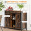 Rustic Brown Industrial Sideboard. Sideboard Buffet With Sliding Doors And Adjustable Shelves. Living Room Storage. 35.5" W X 13.5" D 30" H Cabinet By . Finish. Doors, Room, Home.
