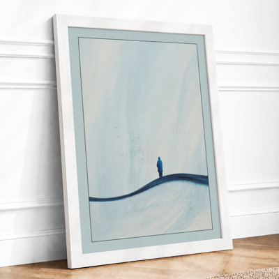 Solitary Journey Minimalist - Framed Print