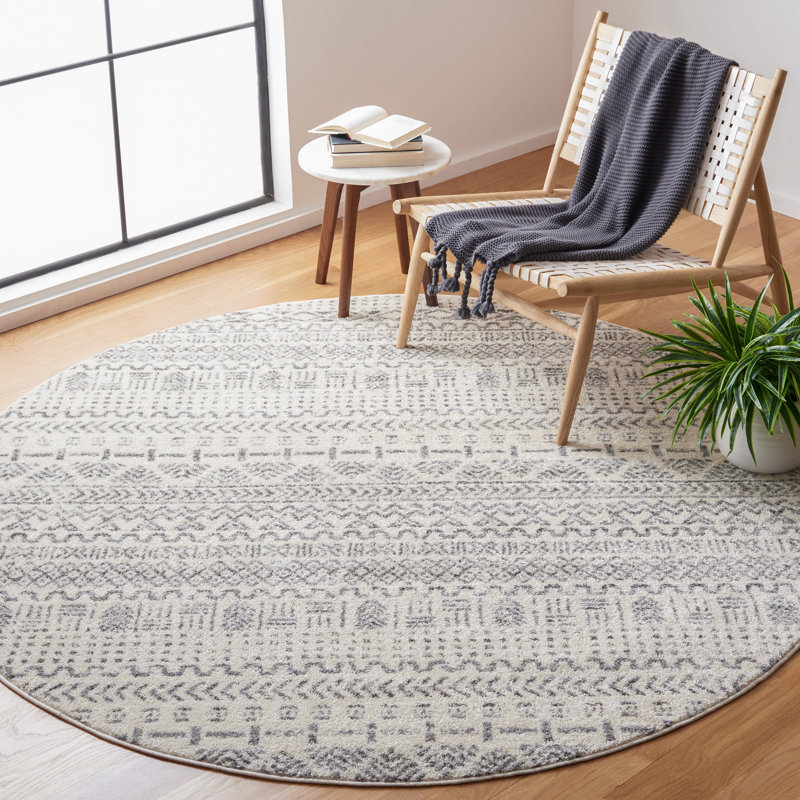 Joah Performance Southwestern Rug, Rond 6 pi 7 po