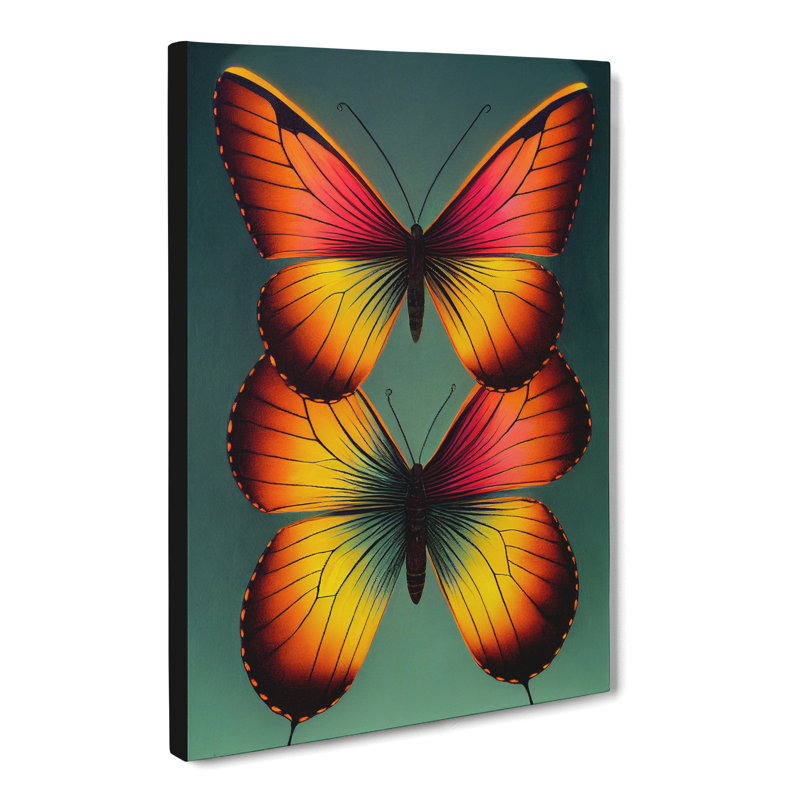 CAN-V0523-318X Butterfly Conceptual Art - Wrapped Canvas Print, 50cm H x 35cm W