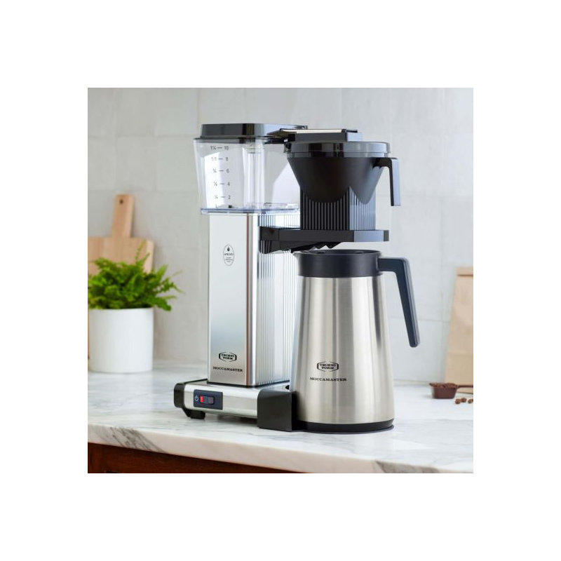 Moccamaster KBGT Filter Coffee Machine, 1.25L - Polished, Polished