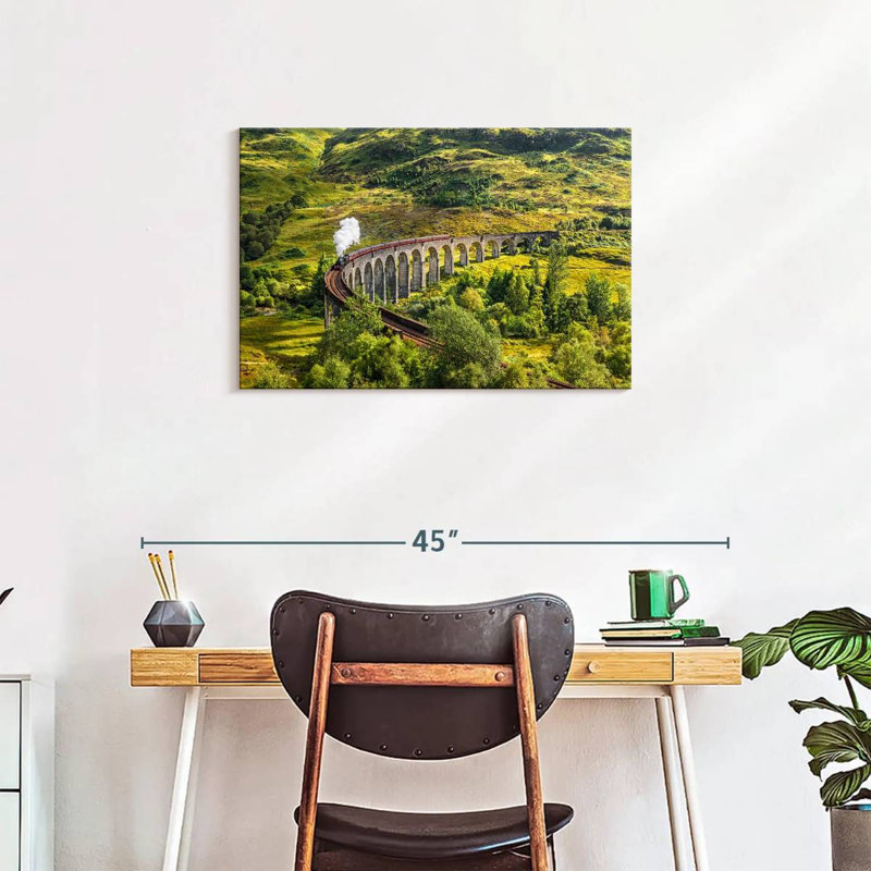 Lilie Glenfinnan, chemin de fer du viaduc, H 20 po x l 30 po