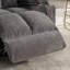  Fauteuil inclinable de massage surdimensionné pour adultes avec massage chauffant, port USB et 2 porte-gobelets, tissu gris ardoise-1473160203