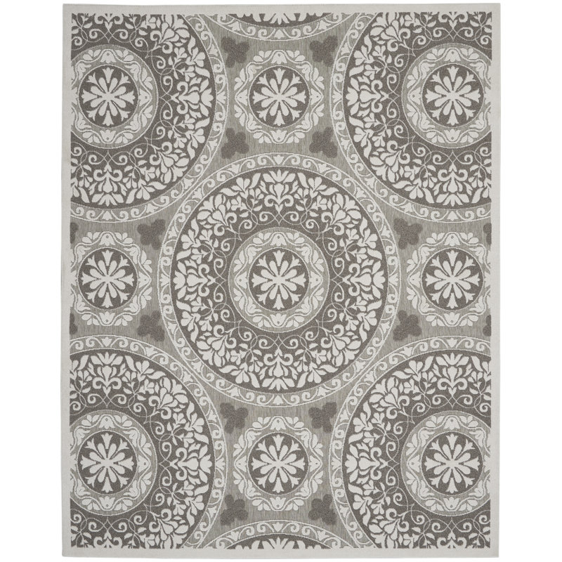 Tapis taupe moderne Romelia, Rectangle 7 pi 10 po x 9 pi 10 po