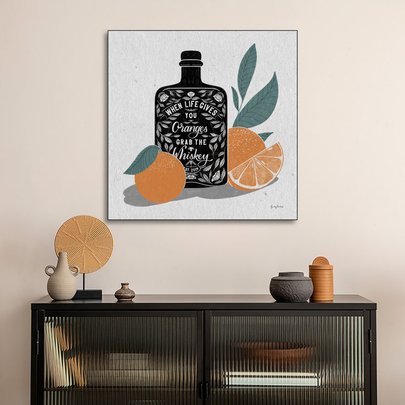 Impression sur toile, "Steipeix", "Fruit Spirits Whiskey" par Becky Thorns