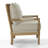 Millissa Spindle Solid Wood Accent Armchair with Upholstered Thick Cushion and Back-1594165821