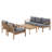 Outdoor Conversation Set with Cushions-1031785390