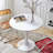 Space Saving 24 Inch Round Dining Set, 3-piece Table With Rattan Back Chairs-300931693-300931692
