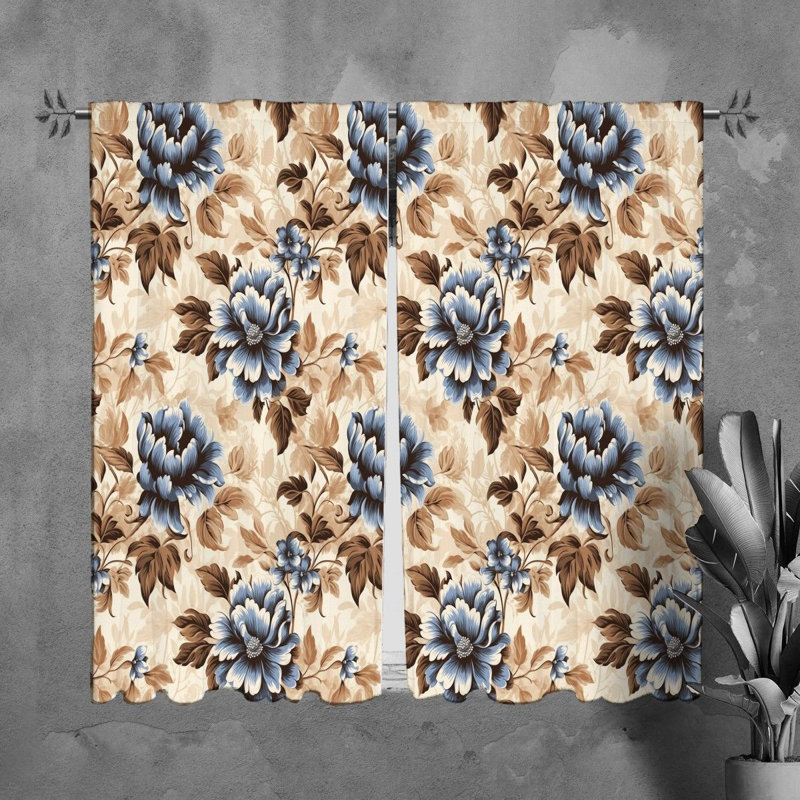 Paire de rideaux obscurcissant en polyester Myke, L 40 po x L 61 po
