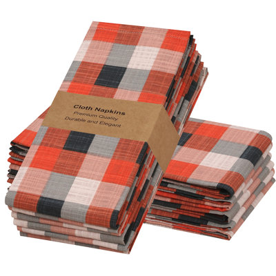 Print Cloth Napkins 100% Cotton Table Napkins Multi-Pattern Square Napkins 20+ Colors