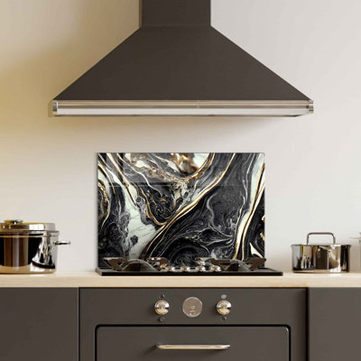 Elegant Decorative Tempered Glass Painting, 19.7 x 27.6 Inches | 100% Tempered Glass, Thickness: 0.16 Inches | Perfect for Home Decor, Living Room, and Office | Stunning Art Piece with Modern Aesthetic