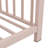 Twin Size Metal House Platform Bed, Pink-185369738