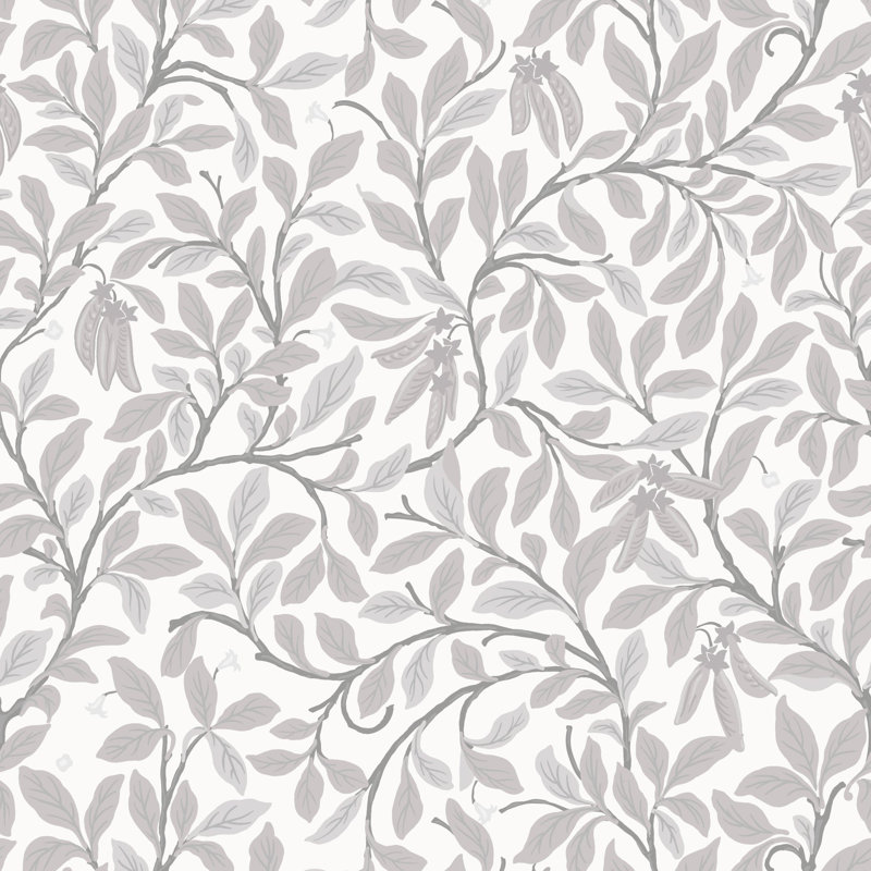 Leaf and Pod - Wallpaper, Graphite, Peel & Stick, Self-Adhesive