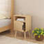 Table de chevet en rotin, table de bout décorative pour chambre à coucher, dortoir et petits espaces