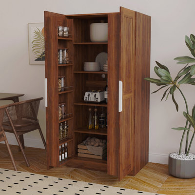 Armoire de rangement sur pied 62,99 "- Buffet avec portes et tablettes