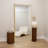 Vertell Oversize Rectangle Full Length Metal Mirror for GYM/ Bedroom with Stand-266080968-266080971