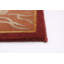 Tapis brun clair en laine noué à la main de conception unique 3 pi 9 po x 5 pi 9 po New Age Collete