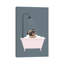 Laughing Pug Enjoying Bubble Bath by Big Nose Work - Single Picture Frame Print on Canvas-535713515-507880536