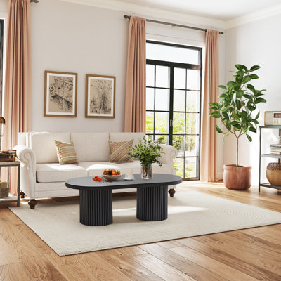 39.38'' W Oval Single Coffee Table