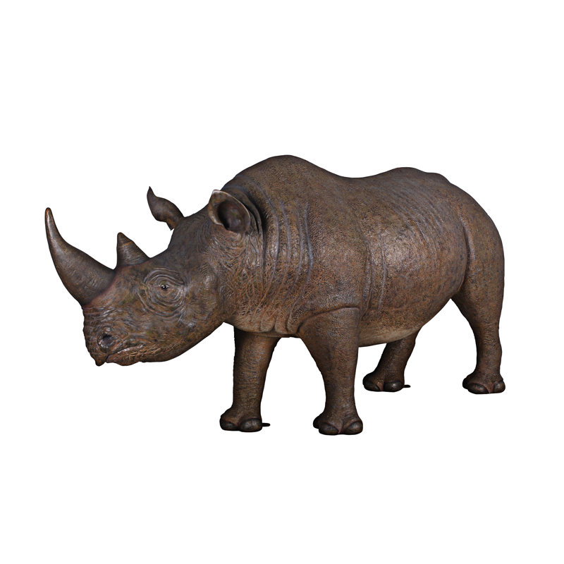 Statue de rhinocéros grandeur nature