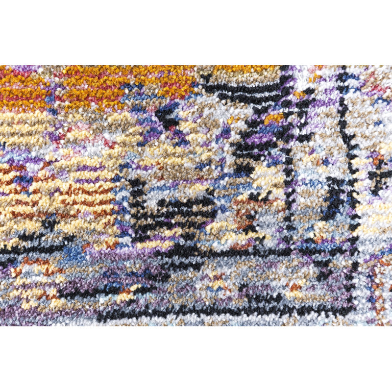 Tapis bleu / brun clair Lawnmont, Rectangle 9 pi 2 po x 12 pi 10 po