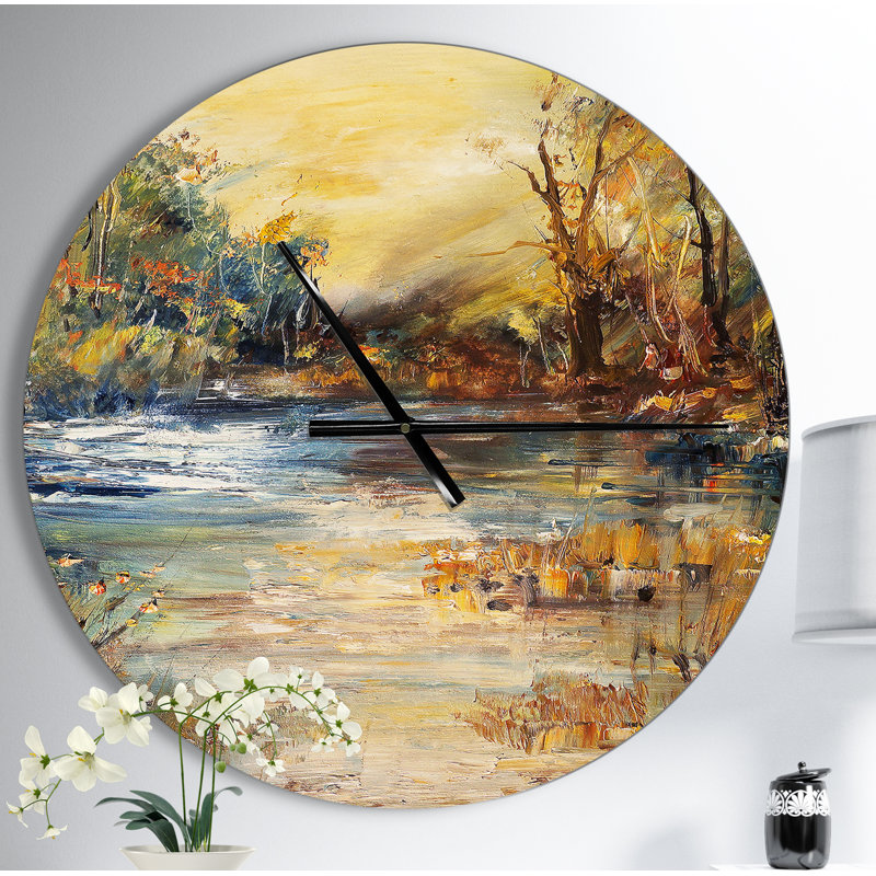 Horloge murale traditionnelle Swigart Farmhouse Designart, Moyen