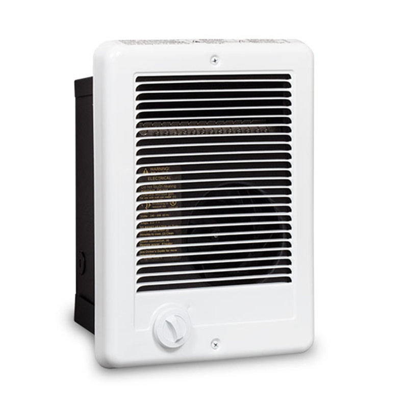 White Electric Wall Heater with Thermostat and Automatic Shut-off
