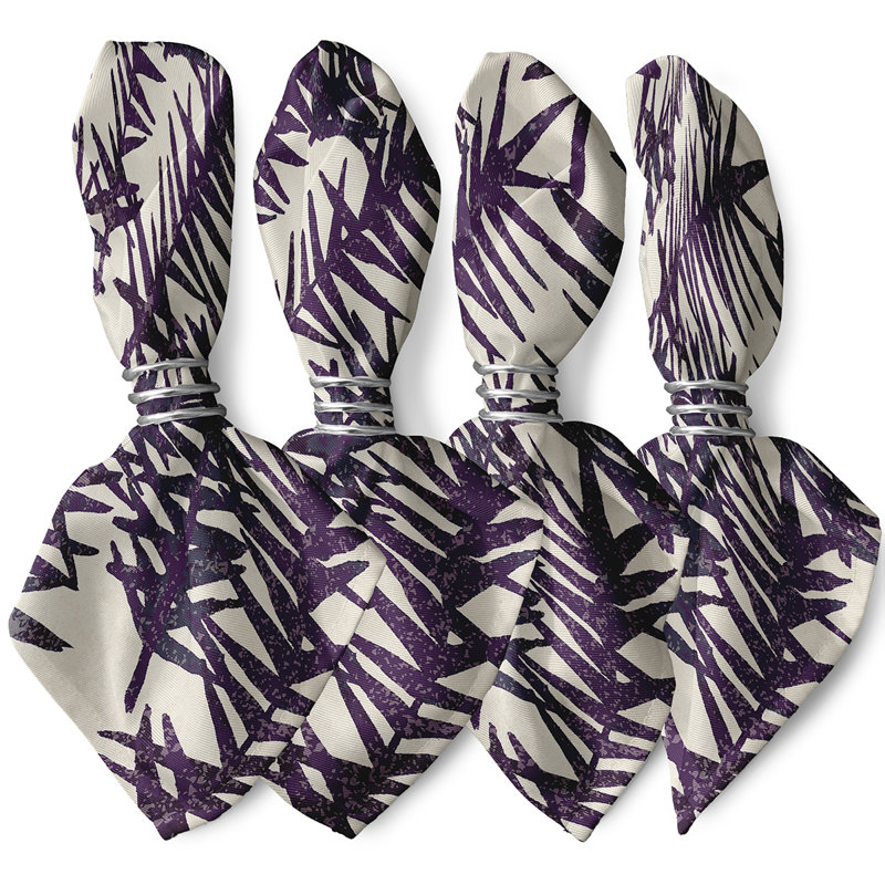 Ensemble de serviettes 4 pièces Marlow Spikey, Mauve